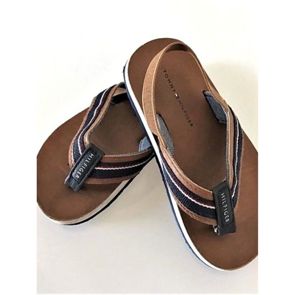 Tommy Hilfiger Toddler Boys Lil Danny Flip Flops Size 7/8 - Picture 2 of 9